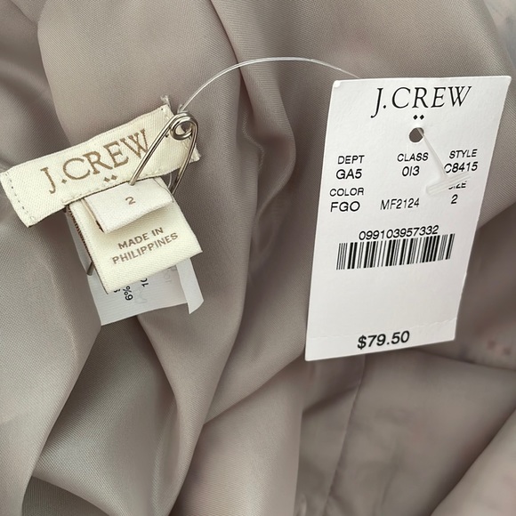 J.Crew Factory Size 2 Metallic Jacquard Tweed Mini Skirt, NWT - Picture 9 of 11